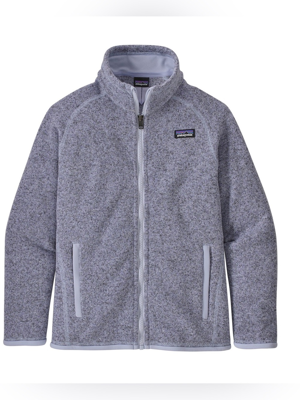 Patagonia Kids Better Sweater Fleece Jacket Periwinkle Blue Full Zip Size Medium
